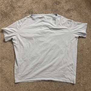 Women’s Lululemon Boatneck Tee Athletic T-Shirt - Light Blue - Size 4